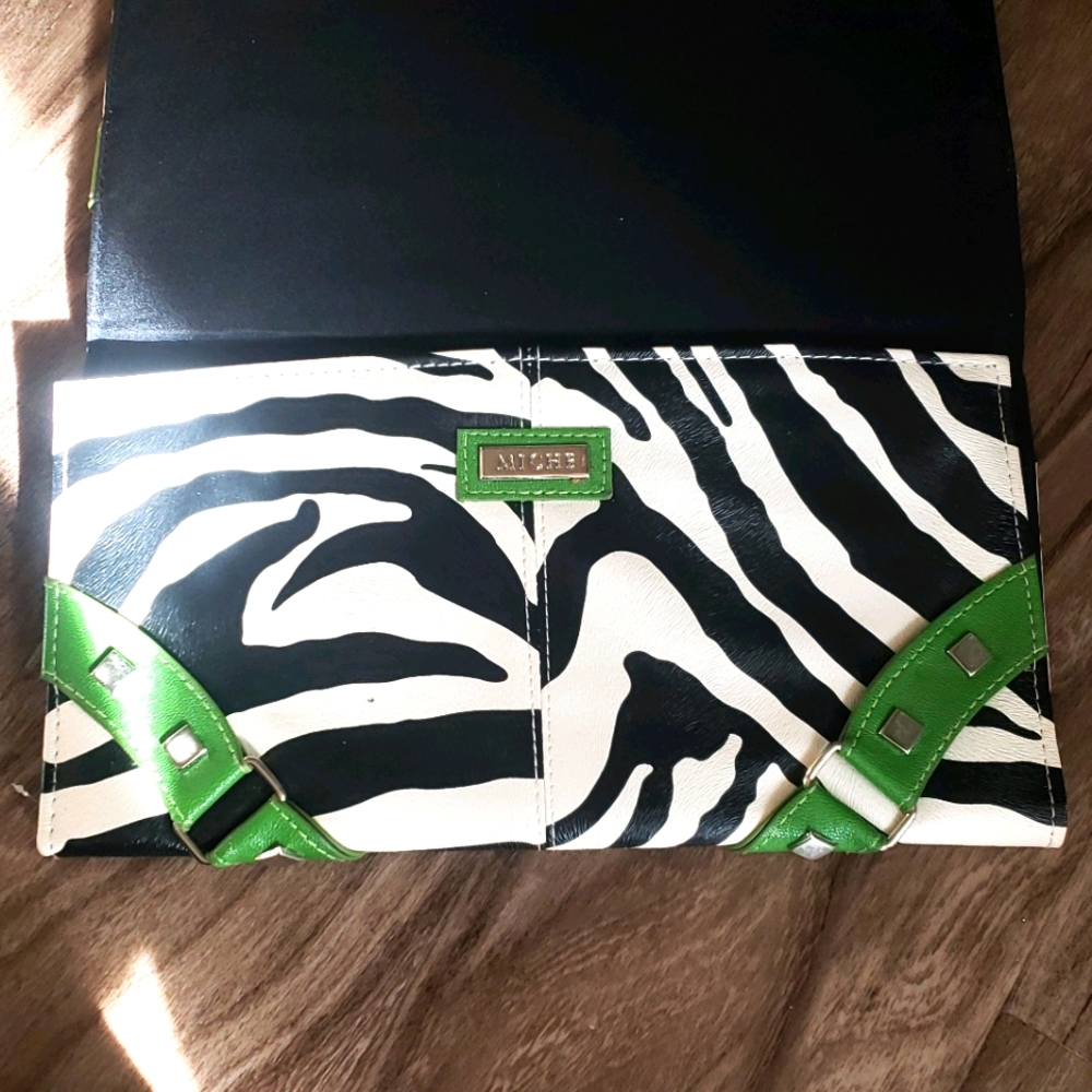 Miche Black + White Zebra Striped Shell - Picture 1 of 2